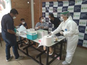 Imagem da notícia - Fundação Estadual do Índio realiza exames de Covid-19 em servidores